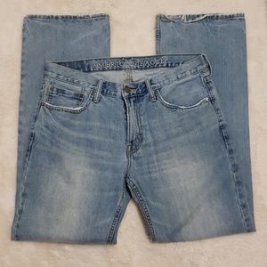 AMERICAN EAGLE Low Rise Boot Blue Jeans sz 32